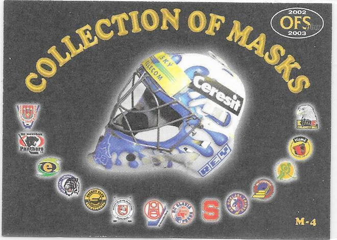 2002-03 OFS Plus Mask#M-4 Jiri Trvaj & M-3 Petr Tucek