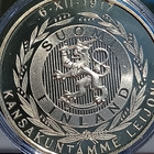 Kullanvärinen kolikko Leijona. Halkaisija - 38 mm. - pikkukuva 3