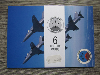 MIDNIGHT HAWKS.....Finnish Air Force, 6 postikortin setti.