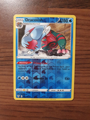Pokemon Dracovish 053/189 Reverse holo rare