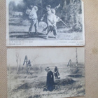 kolme vintage taidekorttia 1900-luku alku - pikkukuva 1