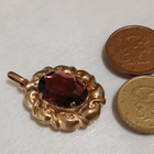 Vintage 1940s riipus lila kivi ametisti kivi? - pikkukuva 4