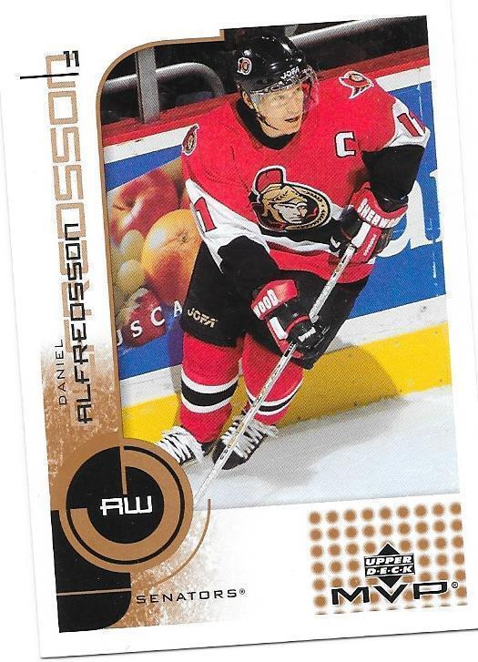 2002-03 Upper Deck MVP #125 Daniel Alfredsson Ottawa Sens
