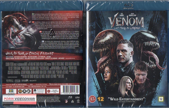 Venom Let There Be Carnage	(74 090)	UUSI	-FI-	BLU-RAY	nordic
