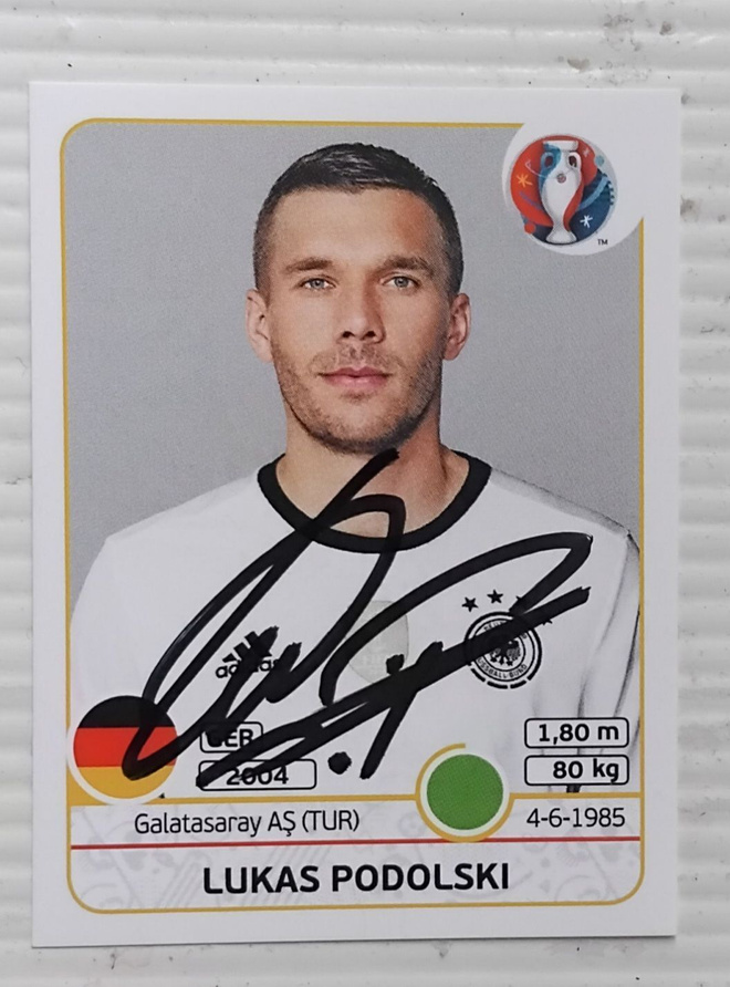 Lukas Podolski Saksa signed