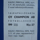 CHAMPION SM 66 FM JALKAPALLOSARJA N:o 27 - pikkukuva 2