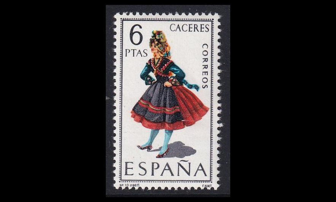 Espanja 1719 ** Kansanpukuja Caceres (1967)