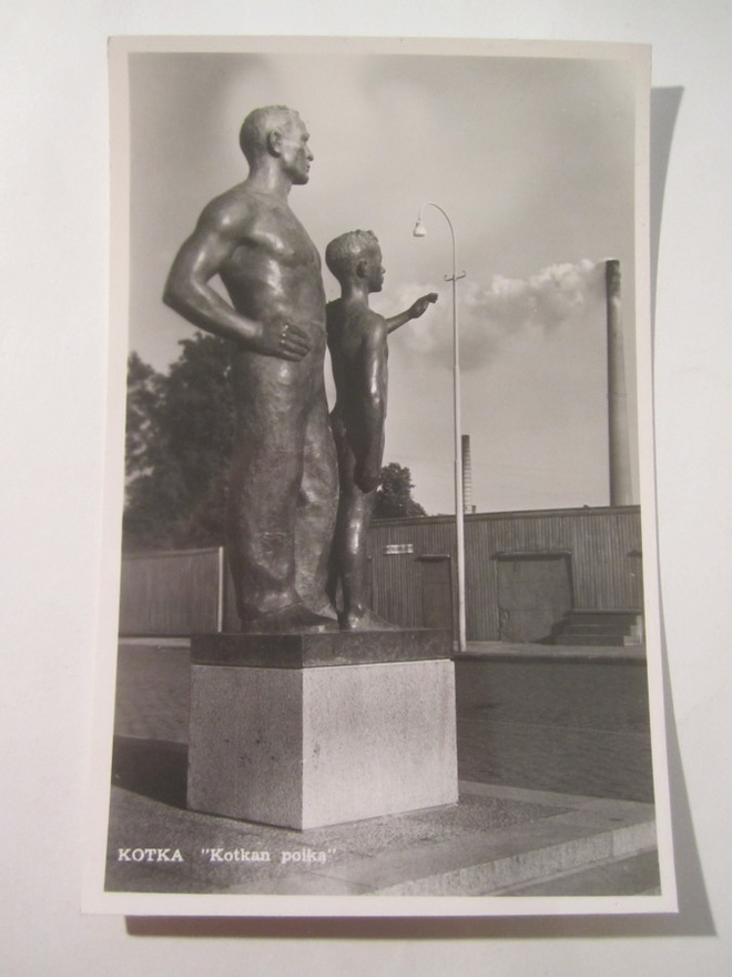 VANHA Postikortti Kotka 1950-l Alkup.Mallikappale