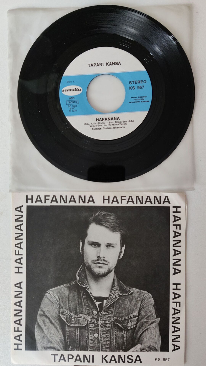 Tapani Kansa : Hafanana vinyyli single