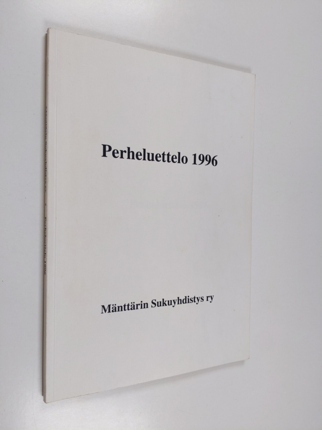 Eero (toim.) Mänttäri : Perheluettelo 1996