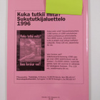 Eila Pennanen : Genos 1 / 1996 : Suomen sukututkimusseura... - pikkukuva 2