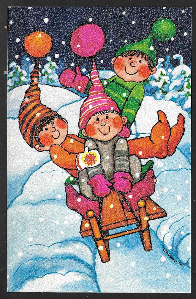 Lapset laskevat mäkeä - Virpi Pekkala