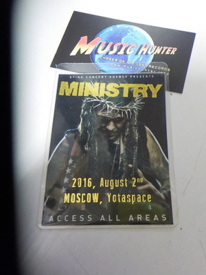 MINISTRY MOSKOVA 2016 BACKSTAGE PASSI .