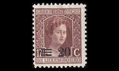 Luxemburg 115 ** Käyttösarja 20/17½ C (1915)