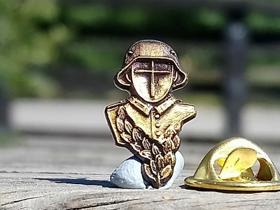 Pro Patria merkki. Halkaisija - 16 mm. Hyväkuntoinen.