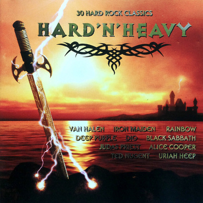 Hard'N'Heavy (2CD) EX+!! Van Halen Iron Maiden Rainbow Dio