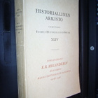 HISTORIALLINEN ARKISTO XLIV ( 1 p. 1938 ) sis. postikulun - pikkukuva 1