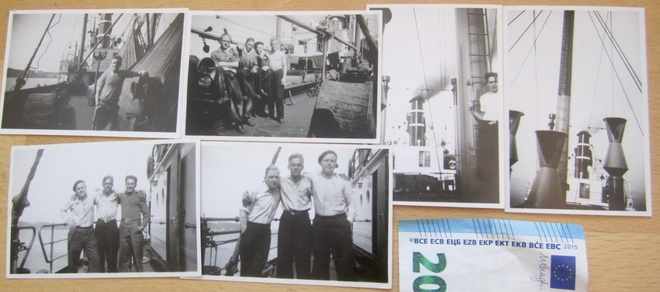 6 VANHAA Valokuvaa Laiva Fennia 1950-l