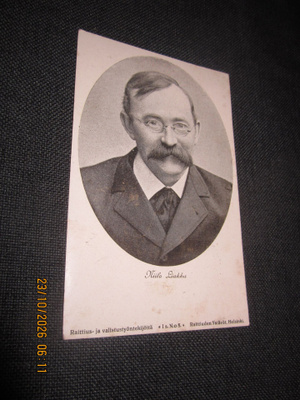 Vanha postikortti: Niilo Liakka – Raittiuden Ystävät v.1904