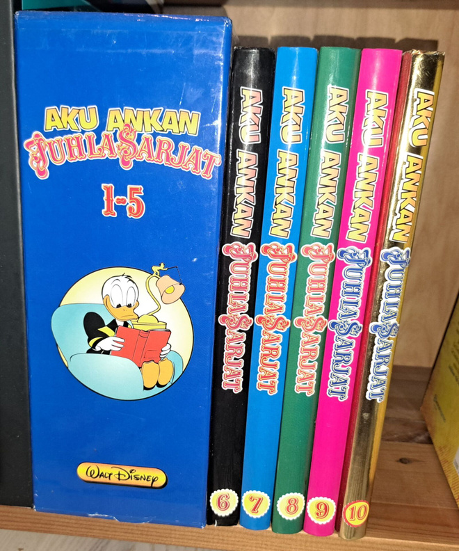 Aku Ankan juhlasarjat 1-10, 1. Painos