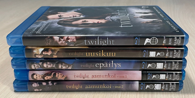 The Twilight (2008-2012) kaikki 5 elokuvaa (UUSI)