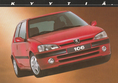 AUTOKORTTI - PEUGEOT 106 GTI