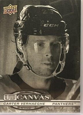 Carter Verhaeghe 25-26 Upper Deck #C-32 Canvas Black & White