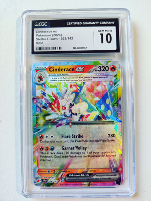 Cinderace ex Stellar Crown 028/142 CGC 10