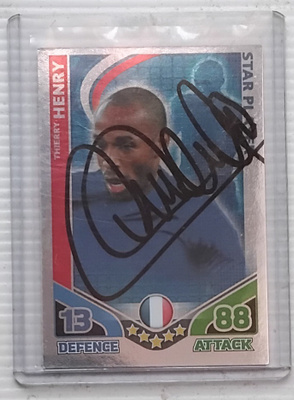 Thierry Henry Ranska signed