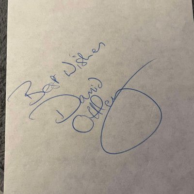 David Ottley nimikirjoitus paperilla