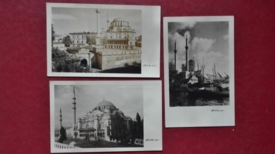 Istanbul: 3 postcards by Othmar (Turkki)