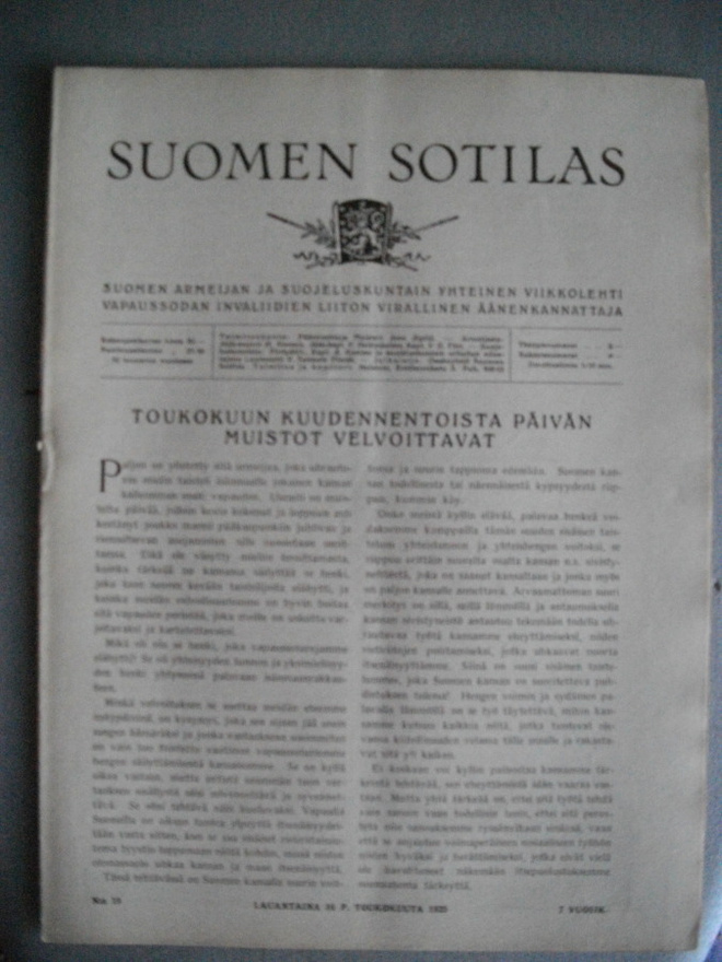 Suomen Sotilas Nro 19/1925 (15.3)