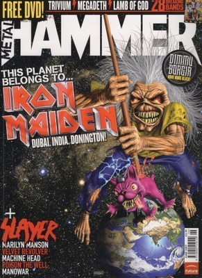 Metal Hammer-lehti. 2007 Iron maiden. Slayer. Marilyn Maso