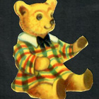 Gunnar Wallén - Suloinen puettu nalle - 1940-luvulta!!! - pikkukuva 1
