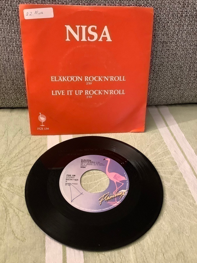 NISA (SORAYA):ELÄKÖÖN ROCK'N'ROLL 7" PS (KASSU HALONEN)