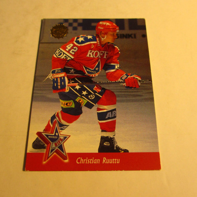 leaf jääkiekkokortti hifk -94 christian ruuttu
