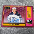 Sami Niku 2018-19 OPC Platinum Red Rainbow Auto - pikkukuva 1