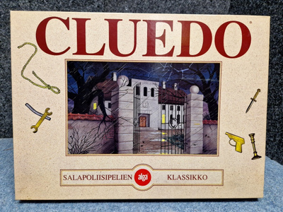 Cluedo lautapeli. Alga peli vuodelta 1992 huippukunta
