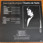 Jose Luis Rodrigues:Dueno De Nada LP. - pikkukuva 2