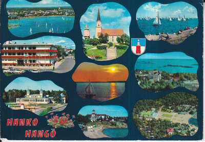 Hanko - Hangö, Sommitelmapostikortti , vaakuna , e111