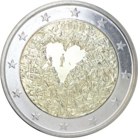 Suomi 2008 2 € Ihmisoikeuksien julistuksen 60 juhlavuosi UNC