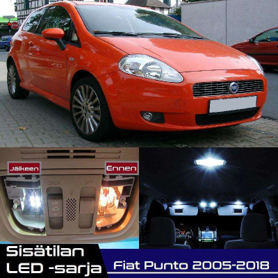 Fiat Punto (199) Sisätilan LED-sarja 13-osainen