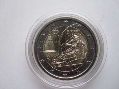 Italia 2006 2€ juhlaraha UNC pillerissä