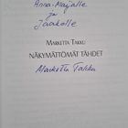 Marketta Takku : Näkymättömät tähdet (signeerattu, tekijä... - pikkukuva 3