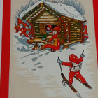 Vintage joulutaulu - joulutouhuja - pikkukuva 1