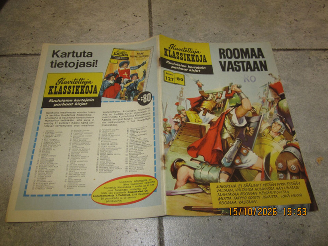 Kuvitettuja klassikkoja nro 127: Roomaa vastaan - siisti