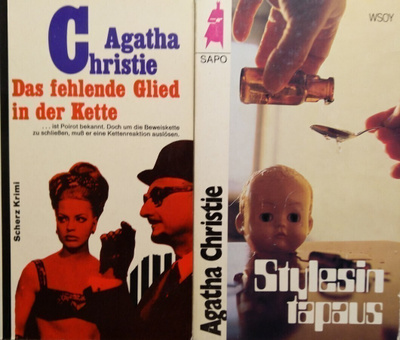 2 x Agatha Christie saksaksi YHT. 5€!