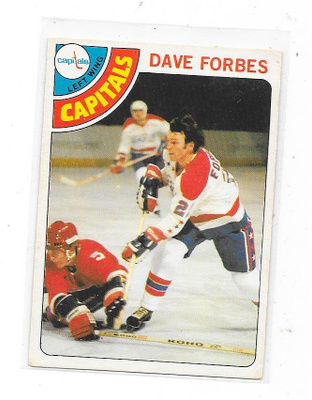 1978-79 OPC #167 Dave Forbes , Washington Capitals