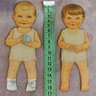 Paperinuket pikkutyttö ja -poika 1940-50-luku - pikkukuva 3