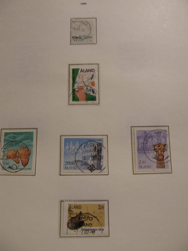 ÅLAND 1986  KAIKKI merkit  LO/kauniit